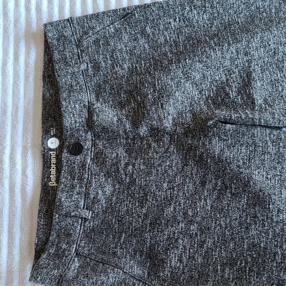 Betabrand straight leg dress pant yoga pants in charcoal grey